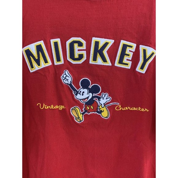 Vintage Mickey Character T shirt size L red - Picture 2 of 4